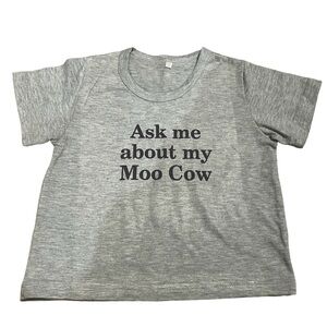 Grey cow T-shirt